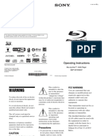 Operating Instructions: Blu-Ray Disc™ / DVD Player BDP-S570/BX57