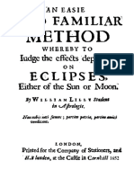 Book - 1652 - Lilly - Easy Method of Judging Eclipses