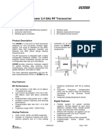 Low-Cost Low-Power 2.4 GHZ RF Transceiver: Applications