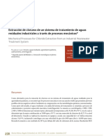 Extracción de Cloruros de Un Sistema de Tratamiento de Aguas