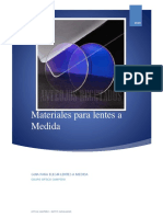 Materiales para Lentes de Medida