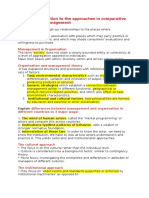 Topic 1 Introduction To The Approaches in Comparative International Management