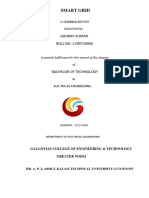 SMART GRID Seminar Report PDF