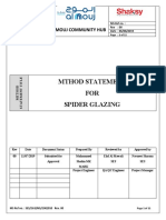 Mthod Statement FOR Spider Glazing: Al Mouj Community Hub