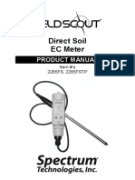 Direct Soil EC Meter: Product Manual