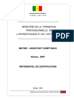 Referrentiel de Certfication Bep Assistant Comptable