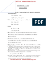 CBSE Class 10 Pair of Linear Equations in 2 Variables PDF