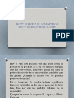 Breve Historia de Los Partidos Politicos Del Peru