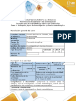 Guía de Actividades y Rúbrica de Evaluación - Paso 4 - Enfoques, Tipos de Investigación y El Diseño Metodológico