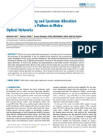 Area-Aware Routing and Spectrum Allocation For The Tidal Traffic Pattern in Metro Optical Networks