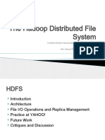 The Hadoop Distributed File System