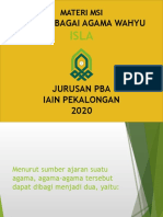 Islam Sebagai Agama Wahyu