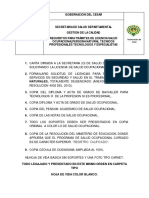 Requisitos para Tramites Licencia Salud Ocupacional PDF