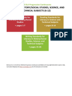 CCLS ELA Progressive Continuums-Gr6-12 Literacy