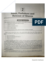 Issue, Forfeiture and Reissue of Equity Shares