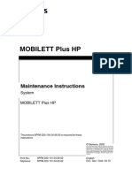 Siemens Mobilett Plus HP Maintenance Instructions