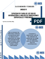 UNIDAD 6 - Capacidad de Carga de Los Suelos.