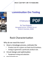 Comminution Ore Testing