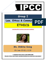 Ethics Notes by Shikha Garg For CA IPC