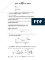 Control Systems IMP QUESTIONS