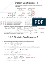 1.1.6 Einstein Coefficients - 1: Rate Equation