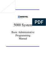 5000 System Basic Administrative Programmomg