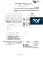 Ficha Formativa Final de Capítulo Biologia 12ºano Unid 3