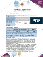 Guide of Activities and Rubric of Assessment - Third Activity - To Analyze and Interpret The Data