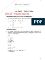 Ejercicios y Problemas Resueltos Calor y Temperatura