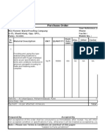 Purchase Order Format