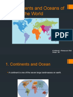 The Continents and Oceans of The World: A Elaborat - Ramascan Vlad Grupa - 48