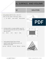 Angles, Area, Surface, and Volume: Problem Solution