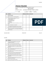 Project Audit & Review Checklist