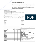 Quiz 10th Simple Present Simple Past