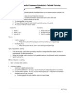 CH E 511A: Separation Processes and Introduction To Particulate Technology Leaching