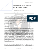 Aerodynamic Modeling and Analysis of Vertical Axis Wind Turbine