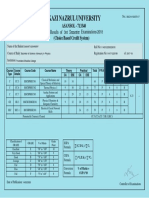 Kazi Nazrul University: Results of Semester Examinations (Choice Based Credit System)