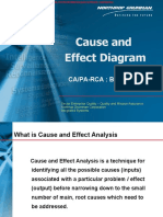 Cause and Effect Diagram: CA/PA-RCA: Basic Tool