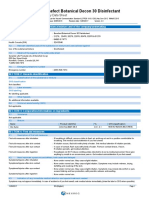 Benefect Botanical Decon 30 Disinfectant: Safety Data Sheet