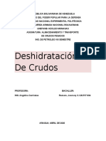 Deshidratacion de Crudos