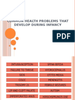 Common Health Problems Infancy