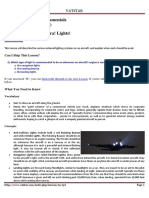 P2 Rating: Flight Fundamentals (Part 1: Basics of Flight) Lesson 6: Lights! Camera! Lights!