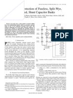 Unbalance Protection of Fuseless, Split-Wye, Grounded, Shunt Capacitor Banks PDF