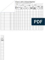 School Form 1 - School Register