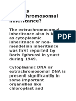 What Is Extrachromosomal Inheritance