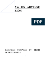 The Law On Adverse Possession in Kenya