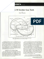 Design of Involute Gear Tooth