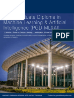 Post Graduate Diploma in Machine Learning & Artificial Intelligence (PGD-ML&AI)