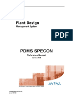 Pdms Specon: Reference Manual