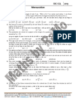 Mensuration Practice Exercise